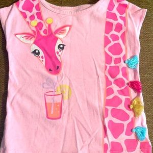 3t Pink Giraffe Shirt